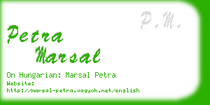 petra marsal business card